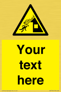 Custom warning roof avalanche